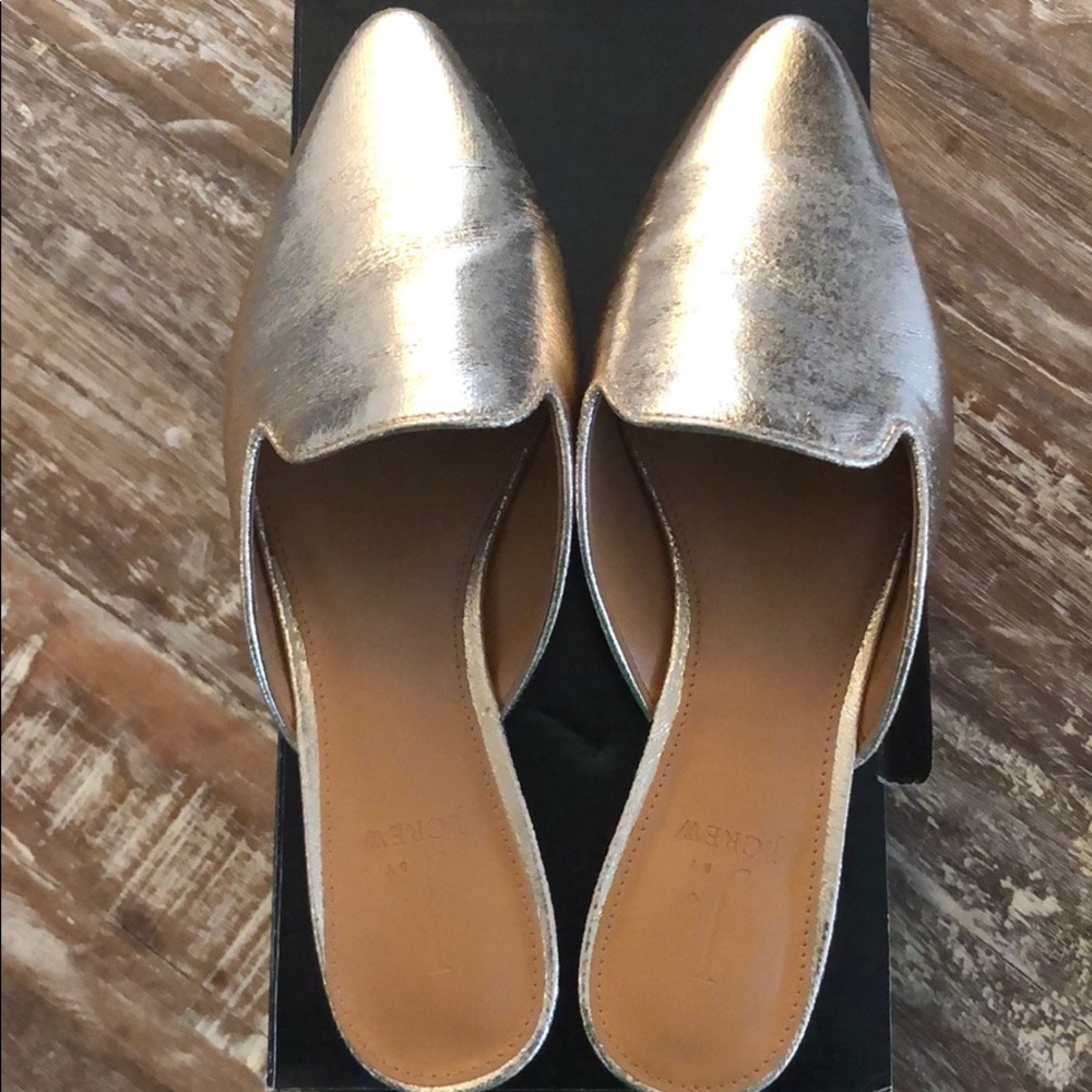 J. Crew Gold Mule